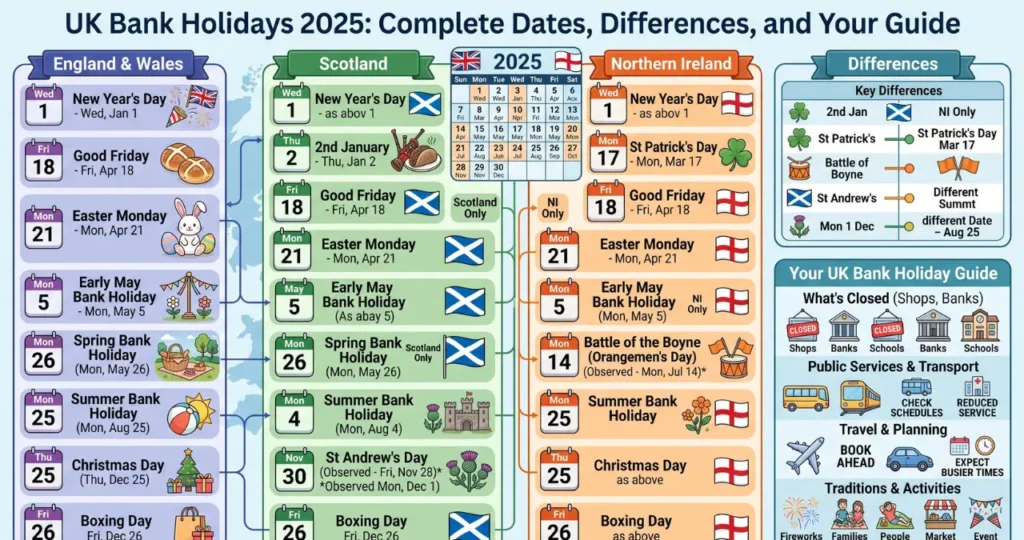 uk bank holidays 2025