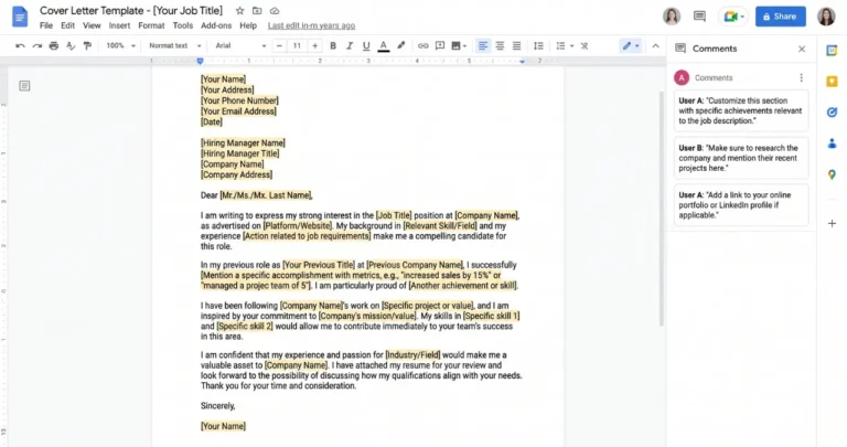 Cover Letter Template Google Docs: How to Find, Use, and Customize One