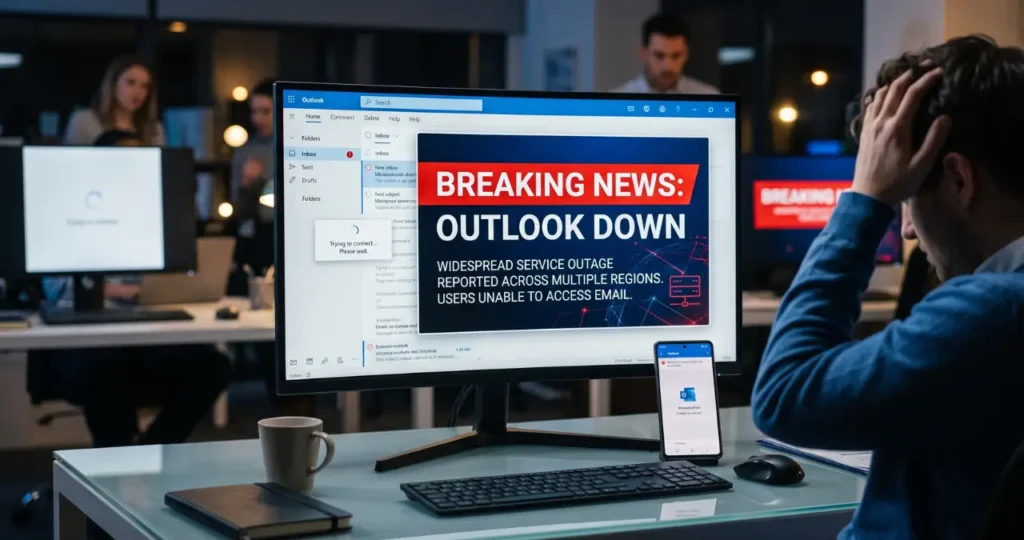 outlook down